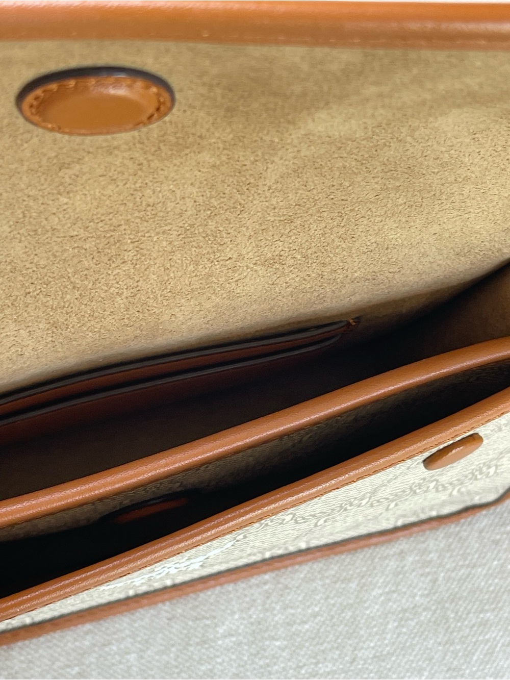 NWT MCM HIMMEL CROSSBODY IN LAURETOS W DETACHABLE FLAP POUCH CALF LEATHER TRIM - Picture 11 of 17